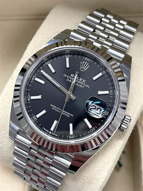 rolex date just black.